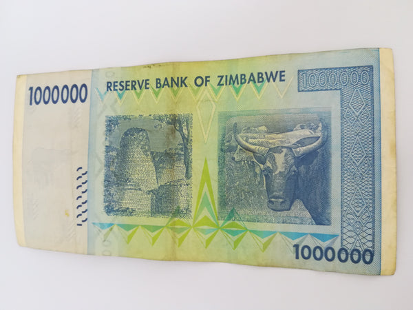 1 Million Zimbabwean Dollar Bank Note