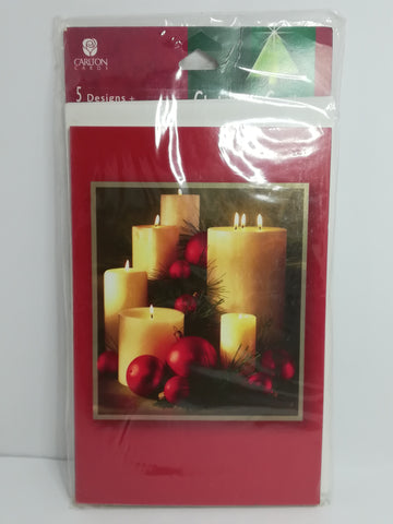 Greeting Card and Envelopes - Christmas - Style 3 - English (5 Cards)