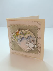 Christmas Greeting Card - 3-Dimensional Art Card - Style 01