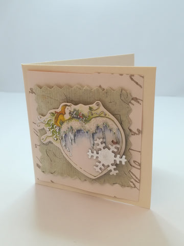 Christmas Greeting Card - 3-Dimensional Art Card - Style 01