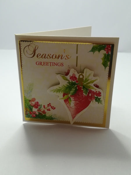 Christmas Greeting Card - 3-Dimensional Art Card - Style 17