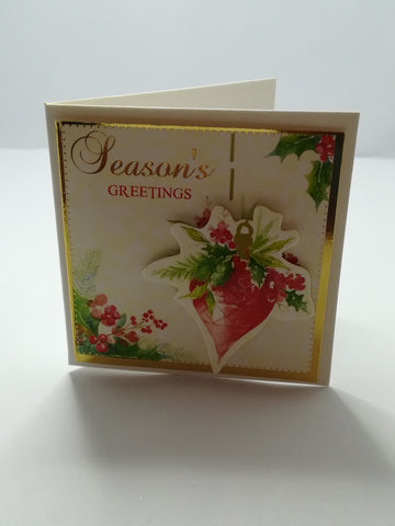 Christmas Greeting Card - 3-Dimensional Art Card - Style 17