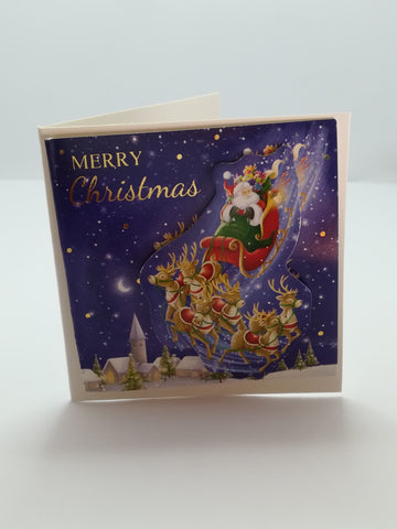 Christmas Greeting Card - 3-Dimensional Art Card - Style 28