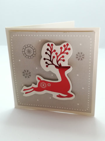 Christmas Greeting Card - 3-Dimensional Art Card - Style 26