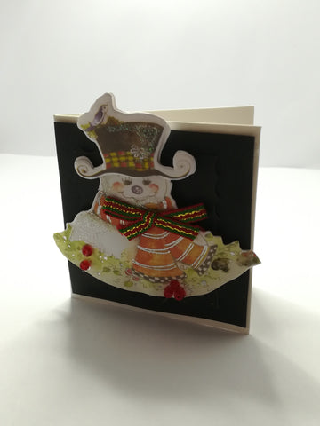Christmas Greeting Card - 3-Dimensional Art Card - Style 07