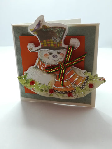Christmas Greeting Card - 3-Dimensional Art Card - Style 04