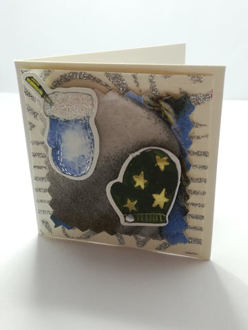 Christmas Greeting Card - 3-Dimensional Art Card - Style 10