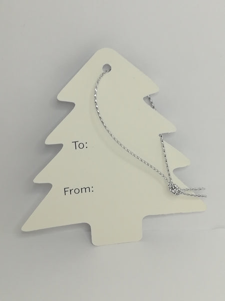 Christmas Greeting Tags - Silver Assorted Tags (2 items per pack)