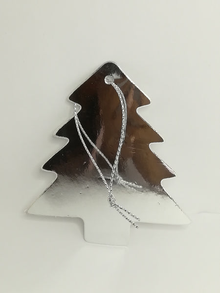 Christmas Greeting Tags - Silver Assorted Tags (2 items per pack)