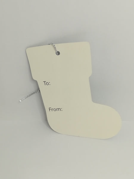 Christmas Greeting Tags - Silver Assorted Tags (2 items per pack)