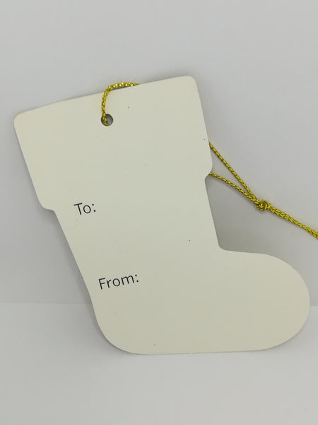 Christmas Greeting Tags - Gold Assorted Tags (2 items per pack)