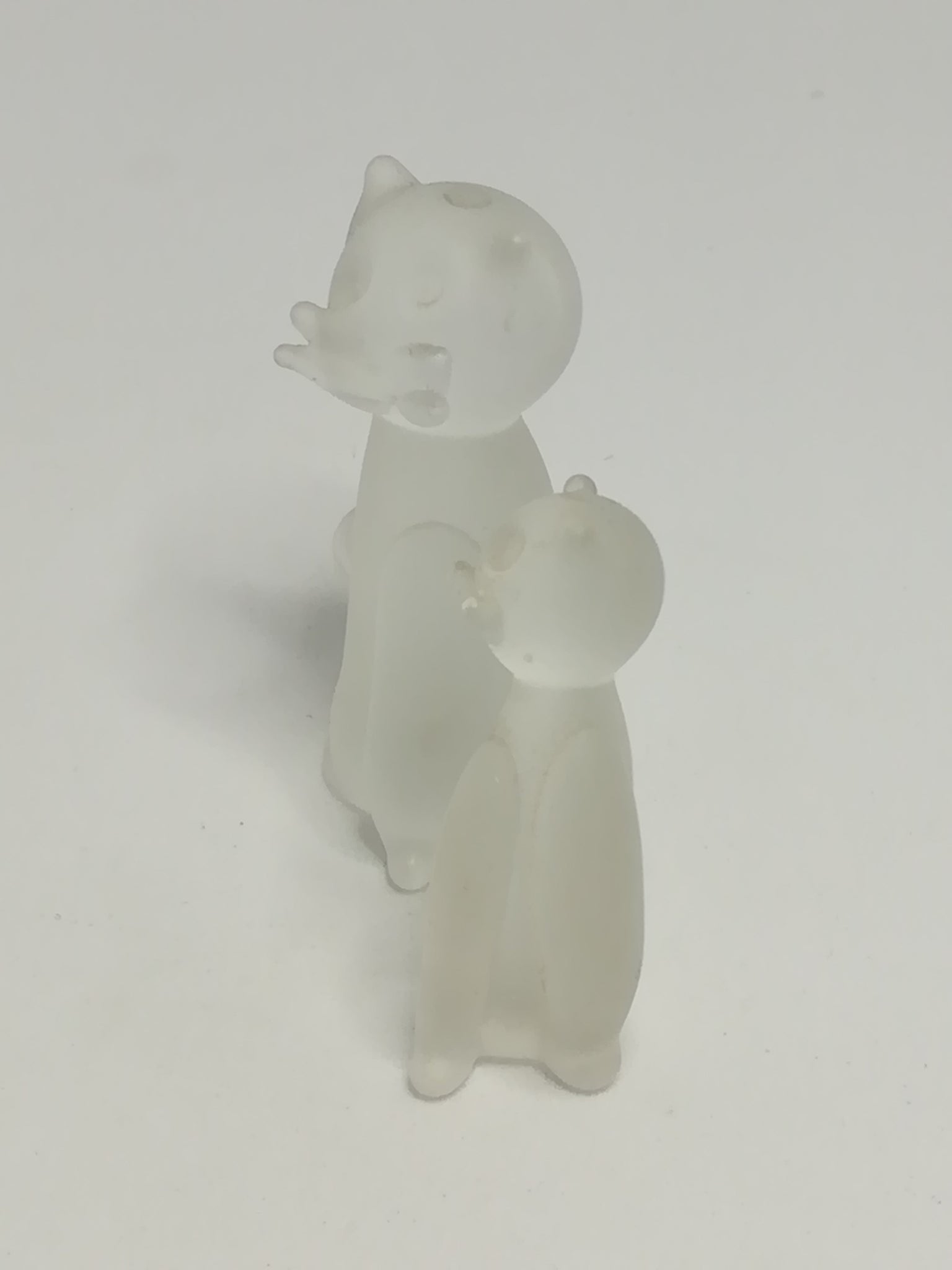 Miniature Glass Cat & Kitten (Miniature, suitable for printer's tray)