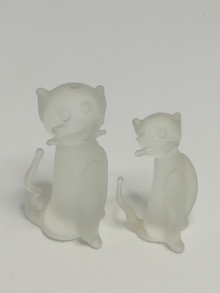 Miniature Glass Cat & Kitten (Miniature, suitable for printer's tray)