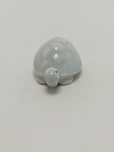 Miniature Light Grey & White Ceramic Tortoise (Miniature, suitable for printer's tray)