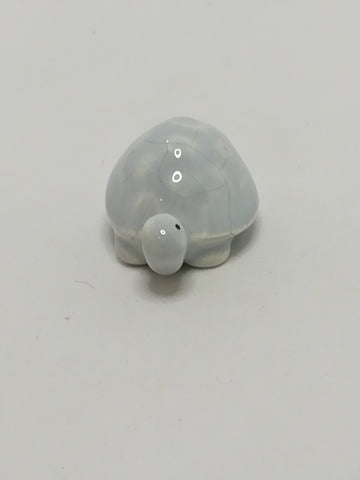 Miniature Light Grey & White Ceramic Tortoise (Miniature, suitable for printer's tray)