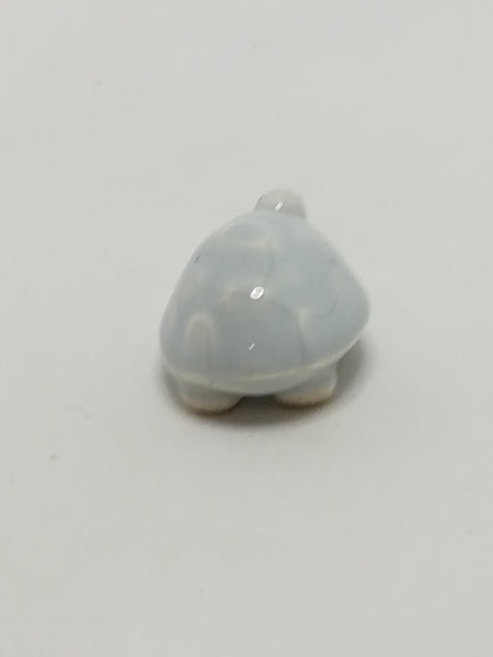 Miniature Light Grey & White Ceramic Tortoise (Miniature, suitable for printer's tray)