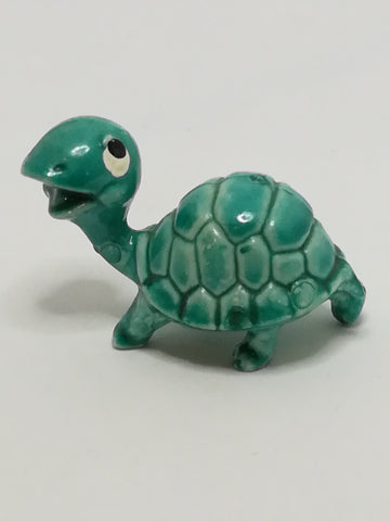 Miniature Cute Green Ceramic Tortoise - Design 1 (Miniature, suitable for printer's tray)