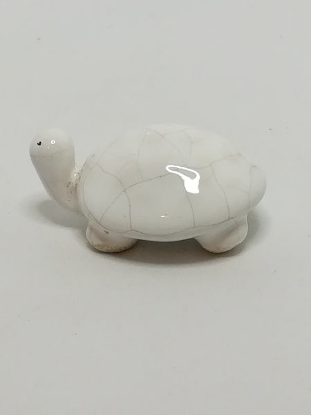 Miniature White Ceramic Tortoise (Miniature, suitable for printer's tray)