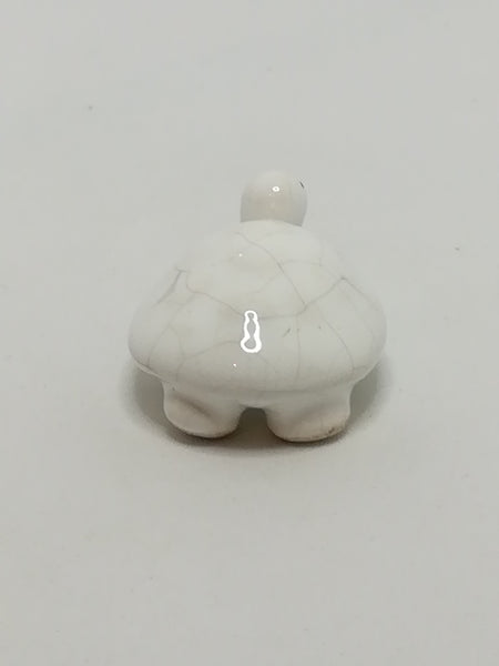 Miniature White Ceramic Tortoise (Miniature, suitable for printer's tray)
