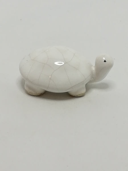 Miniature White Ceramic Tortoise (Miniature, suitable for printer's tray)