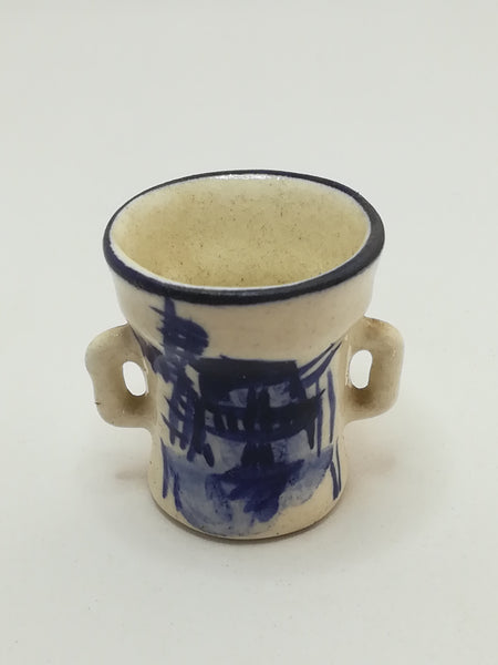 Miniature Ceramic Cup (Delft Style) (Miniature, suitable for printer's tray)