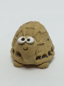 Miniature Clay Tortoise with Big White Bead Eyes (Miniature, suitable for printer's tray)