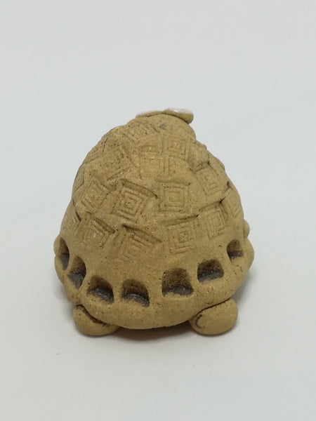 Miniature Clay Tortoise with Big White Bead Eyes (Miniature, suitable for printer's tray)
