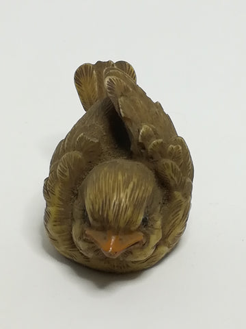 Miniature Ceramic Brown Bird (Miniature, suitable for printer's tray)