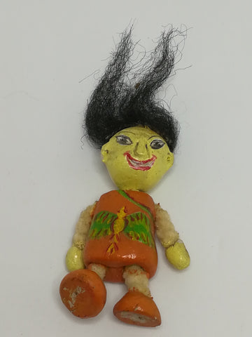 Miniature Wooden Doll (Has Two Faces, Front & Back) (Miniature, suitable for printer's tray)