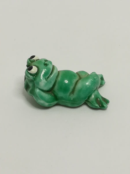 Miniature Green Frog Lying Down (Miniature, suitable for printer's tray)