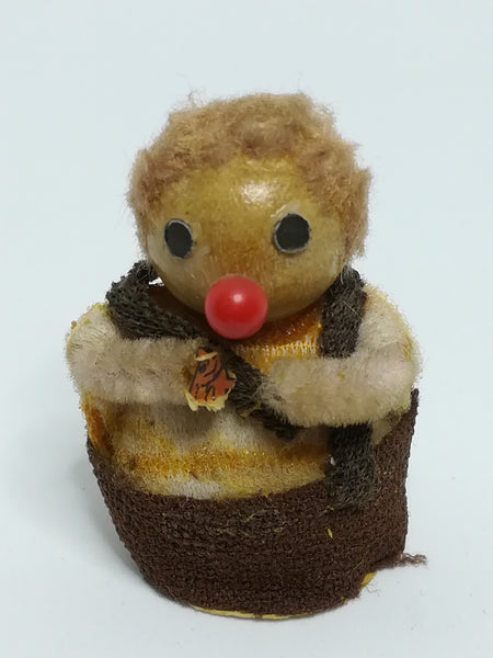 Miniature Wooden Doll Dressed in Brown (Mother Goose) (Miniature, suitable for printer's tray)