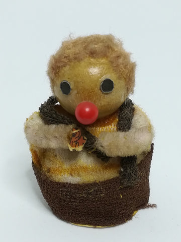 Miniature Wooden Doll Dressed in Brown (Mother Goose) (Miniature, suitable for printer's tray)