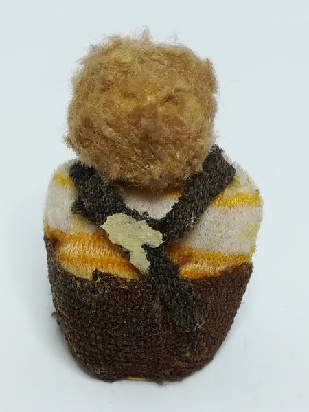 Miniature Wooden Doll Dressed in Brown (Mother Goose) (Miniature, suitable for printer's tray)