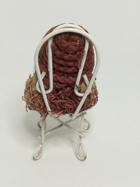 Small Wooden Brown Doll on Chair