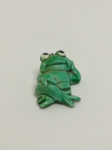 Miniature Green Frog Lying Down (Miniature, suitable for printer's tray)
