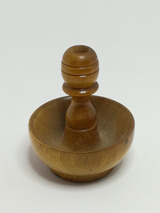Miniature Wooden Brown Ring Holder (Miniature, suitable for printer's tray)