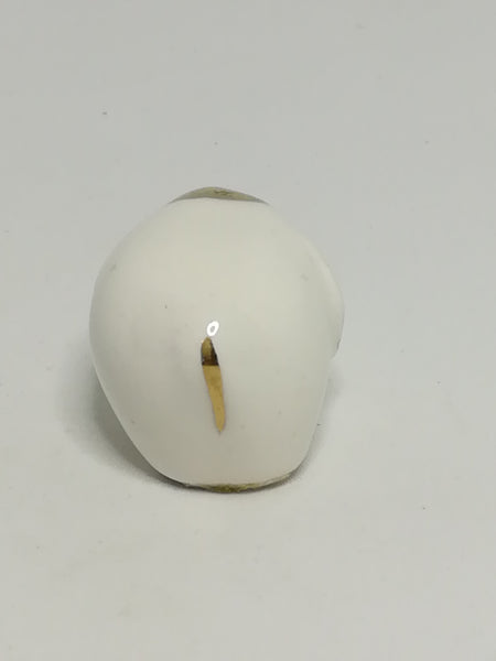 Miniature Ceramic White & Gold Elephant (Miniature, suitable for printer's tray)