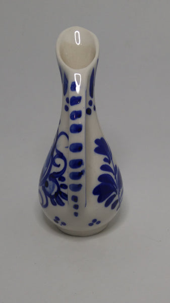 Small Ceramic Blue & White Delft Style Milk Jug (Elesva Holland)