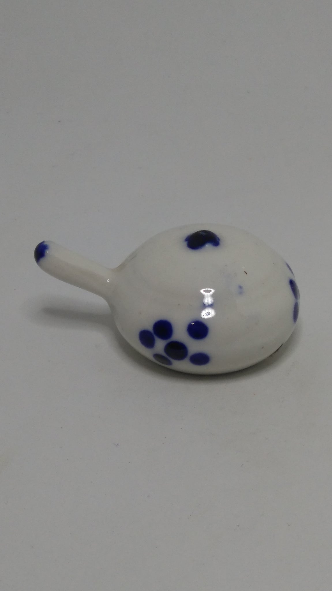 Miniature Ceramic Blue & White Delft Style Tea Pot (Elesva Holland) (Miniature, suitable for printer's tray)