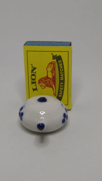 Miniature Ceramic Blue & White Delft Style Tea Pot (Elesva Holland) (Miniature, suitable for printer's tray)