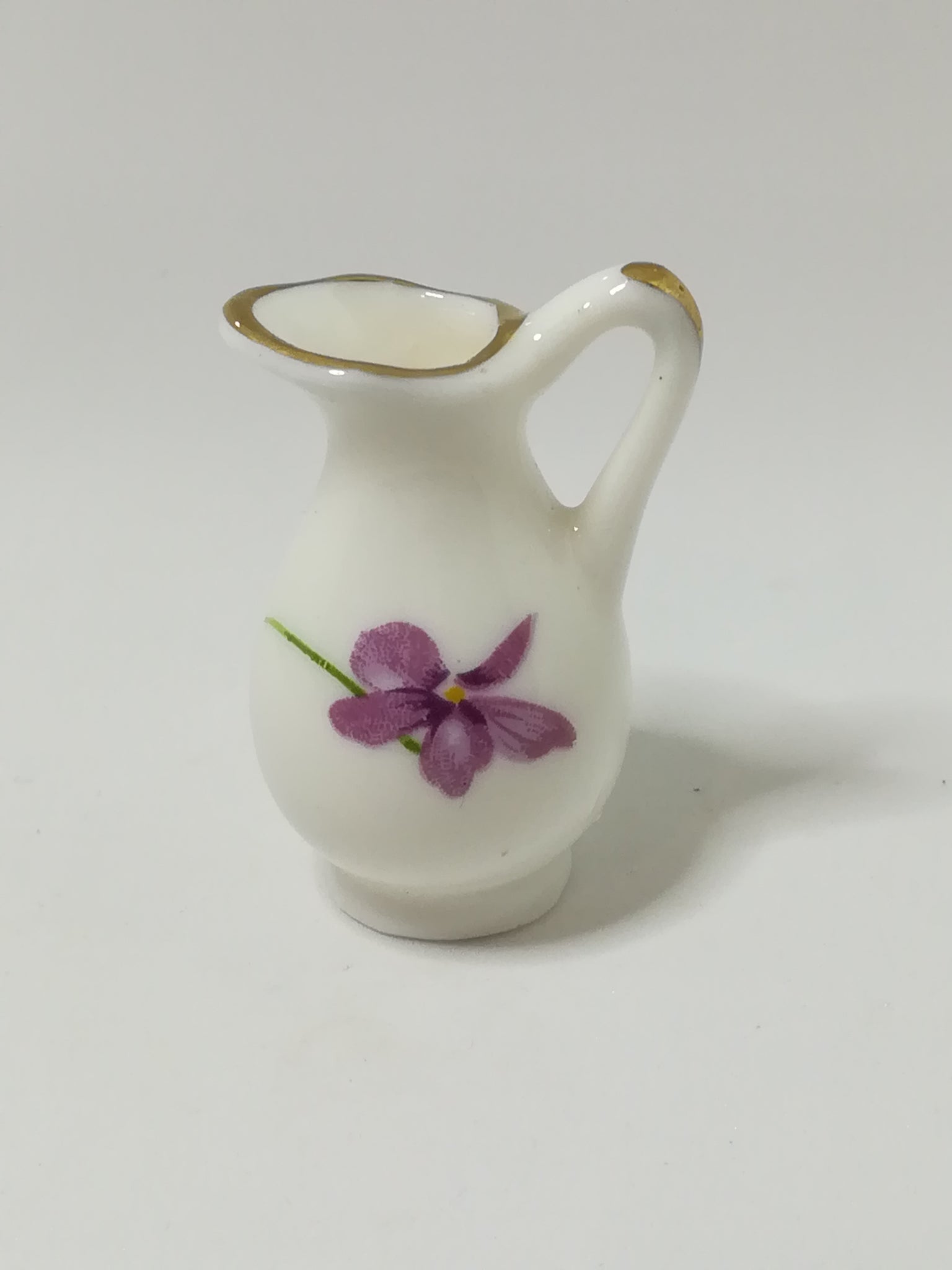 Miniature Porcelain Jug (Flowers) (Miniature, suitable for printer's tray)