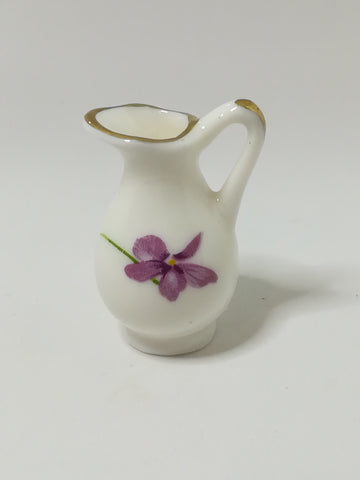 Miniature Porcelain Jug (Flowers) (Miniature, suitable for printer's tray)