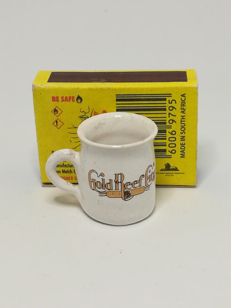 Miniature Souvenir Gold Reef City Beer Mug (Miniature, suitable for printer's tray)