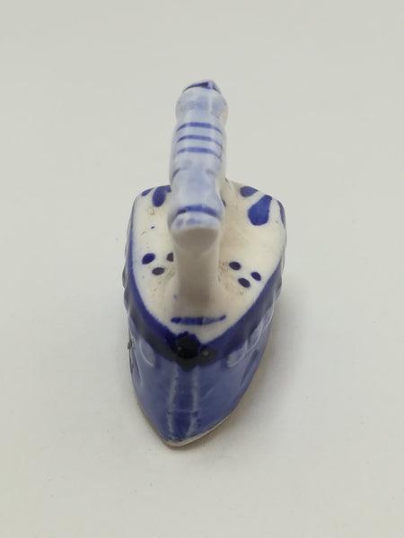 Miniature Ceramic Iron (Delft Style) (Miniature, suitable for printer's tray)