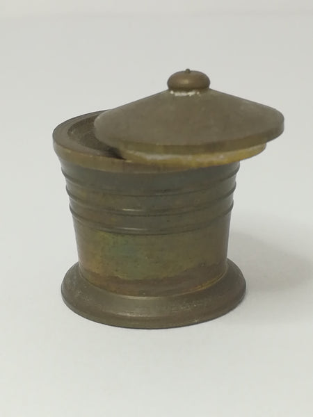 Miniature Pot with Lid Brass (Miniature, suitable for printer's tray)