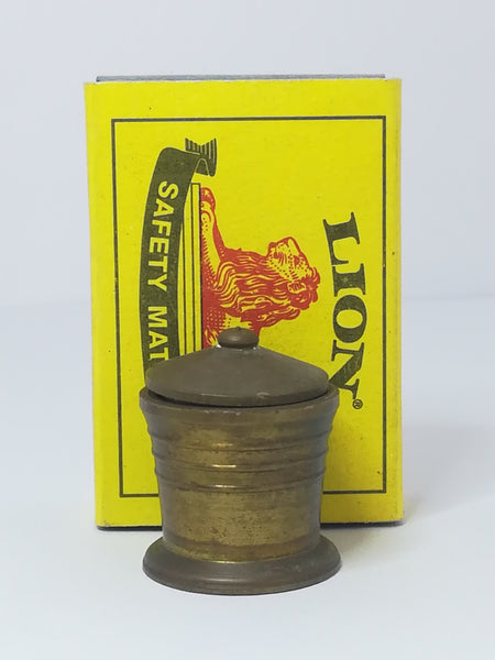 Miniature Pot with Lid Brass (Miniature, suitable for printer's tray)