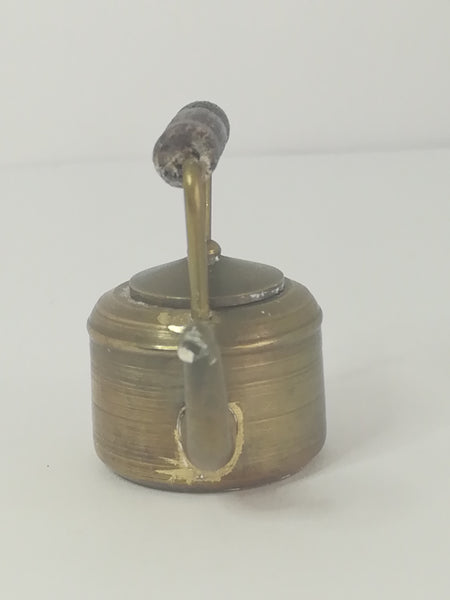 Miniature Teapot with Lid Brass (Miniature, suitable for printer's tray)