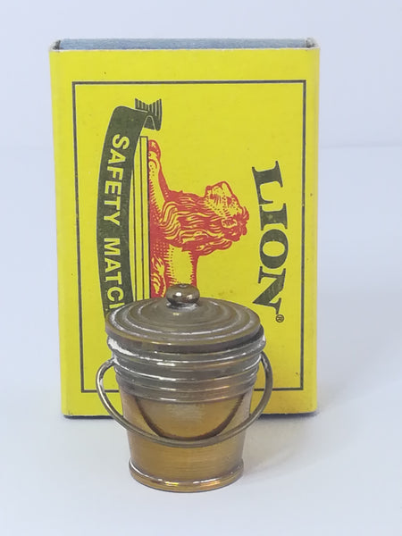 Miniature Bucket with Lid Brass (Miniature, suitable for printer's tray)