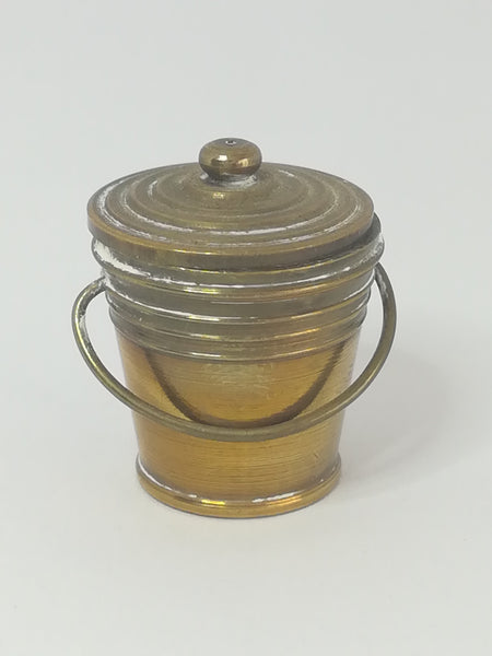 Miniature Bucket with Lid Brass (Miniature, suitable for printer's tray)