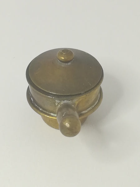 Miniature Pot with Lid Brass (Miniature, suitable for printer's tray)